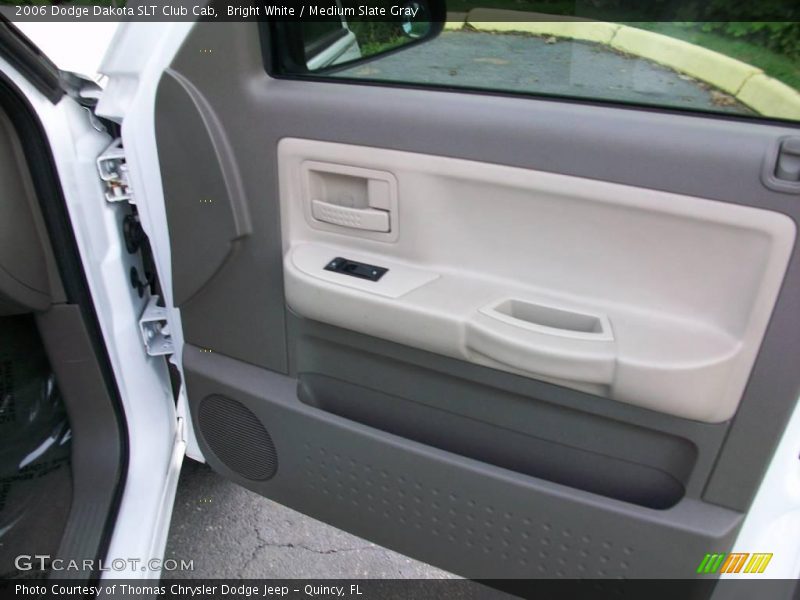 Bright White / Medium Slate Gray 2006 Dodge Dakota SLT Club Cab