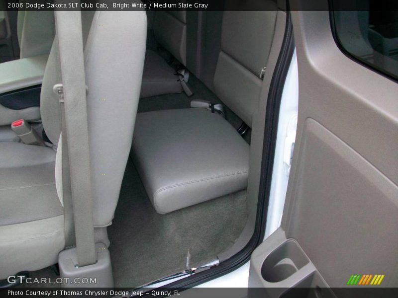 Bright White / Medium Slate Gray 2006 Dodge Dakota SLT Club Cab