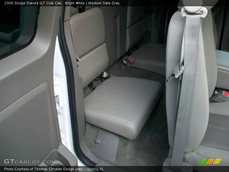Bright White / Medium Slate Gray 2006 Dodge Dakota SLT Club Cab