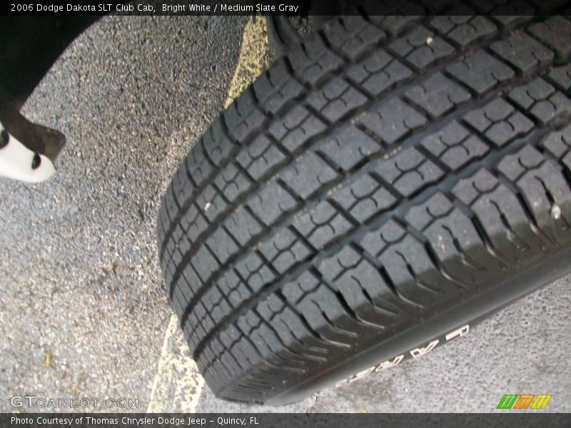 Bright White / Medium Slate Gray 2006 Dodge Dakota SLT Club Cab