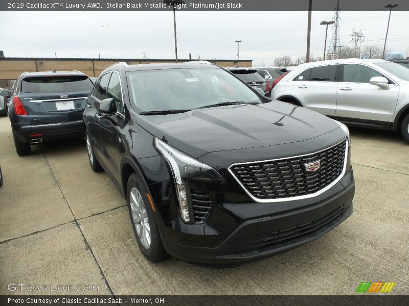 Stellar Black Metallic / Light Platinum/Jet Black 2019 Cadillac XT4 Luxury AWD