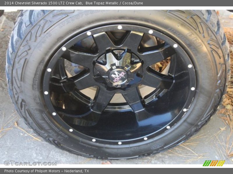 Blue Topaz Metallic / Cocoa/Dune 2014 Chevrolet Silverado 1500 LTZ Crew Cab