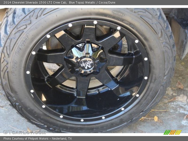 Blue Topaz Metallic / Cocoa/Dune 2014 Chevrolet Silverado 1500 LTZ Crew Cab