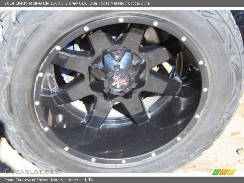 Blue Topaz Metallic / Cocoa/Dune 2014 Chevrolet Silverado 1500 LTZ Crew Cab