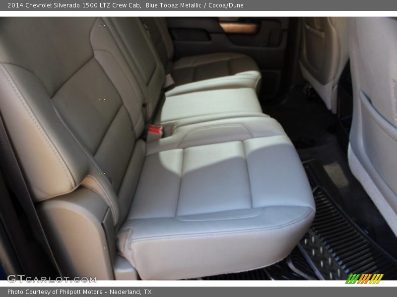 Blue Topaz Metallic / Cocoa/Dune 2014 Chevrolet Silverado 1500 LTZ Crew Cab