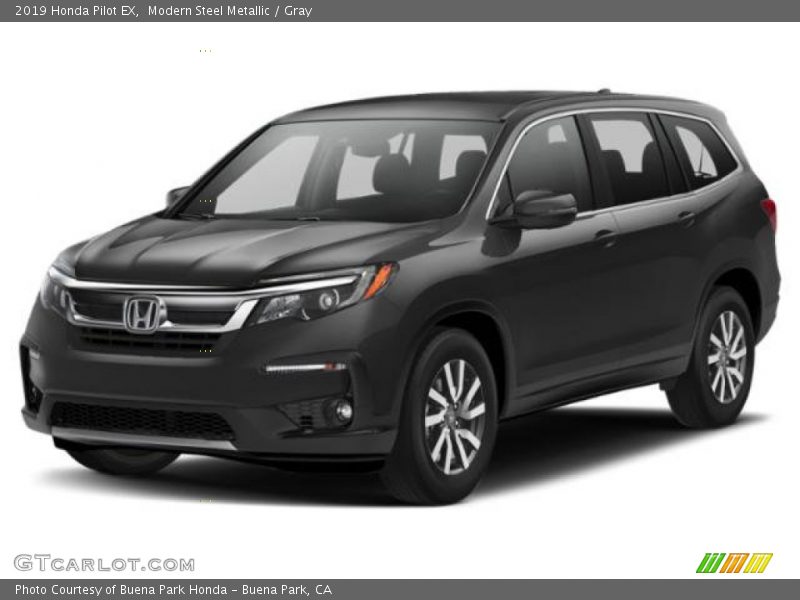 Modern Steel Metallic / Gray 2019 Honda Pilot EX