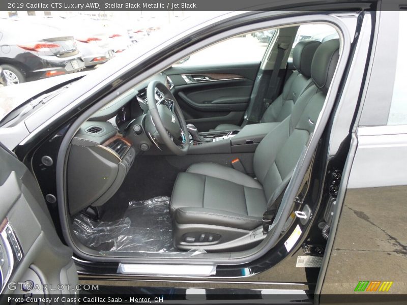 Stellar Black Metallic / Jet Black 2019 Cadillac CTS Luxury AWD