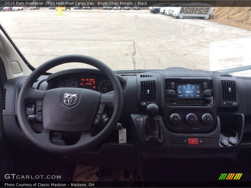 Dashboard of 2019 ProMaster 2500 High Roof Cargo Van