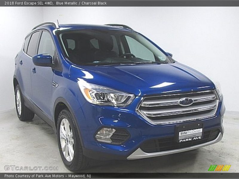 Blue Metallic / Charcoal Black 2018 Ford Escape SEL 4WD