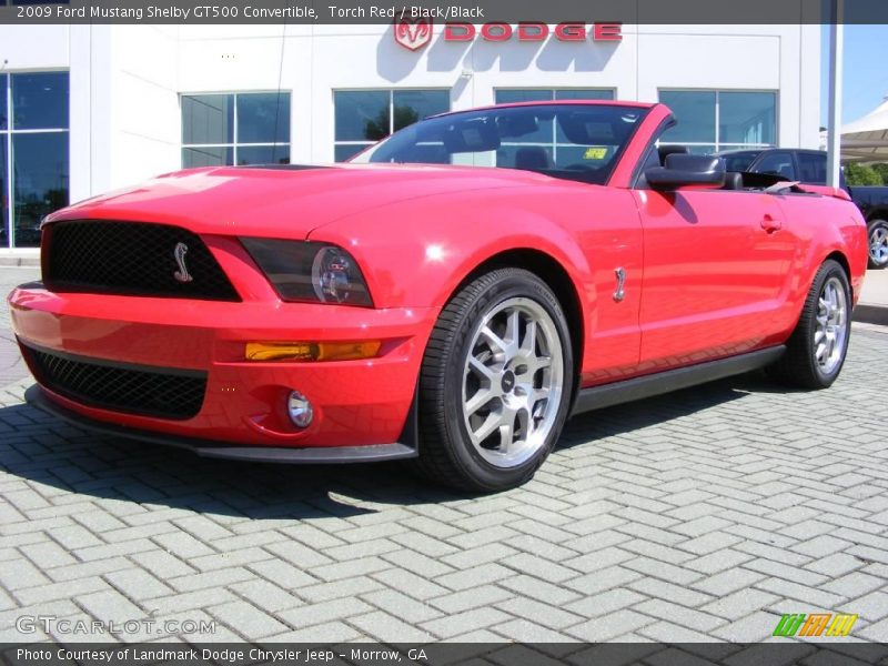 Torch Red / Black/Black 2009 Ford Mustang Shelby GT500 Convertible