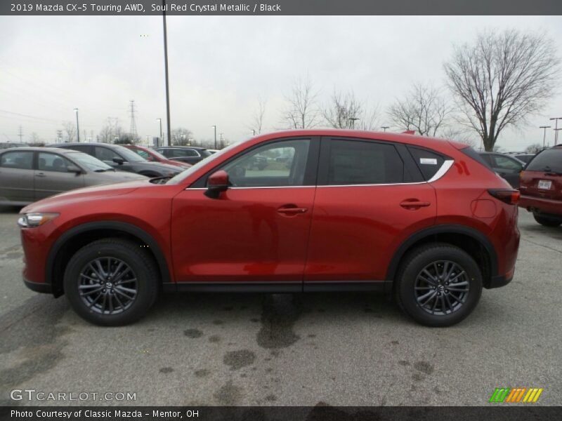 Soul Red Crystal Metallic / Black 2019 Mazda CX-5 Touring AWD