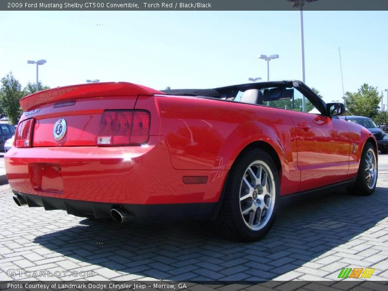 Torch Red / Black/Black 2009 Ford Mustang Shelby GT500 Convertible