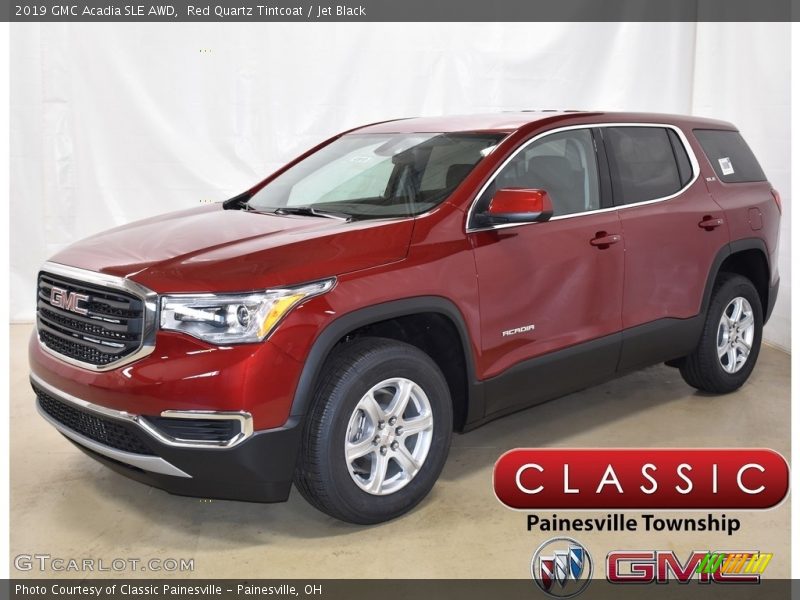 Red Quartz Tintcoat / Jet Black 2019 GMC Acadia SLE AWD