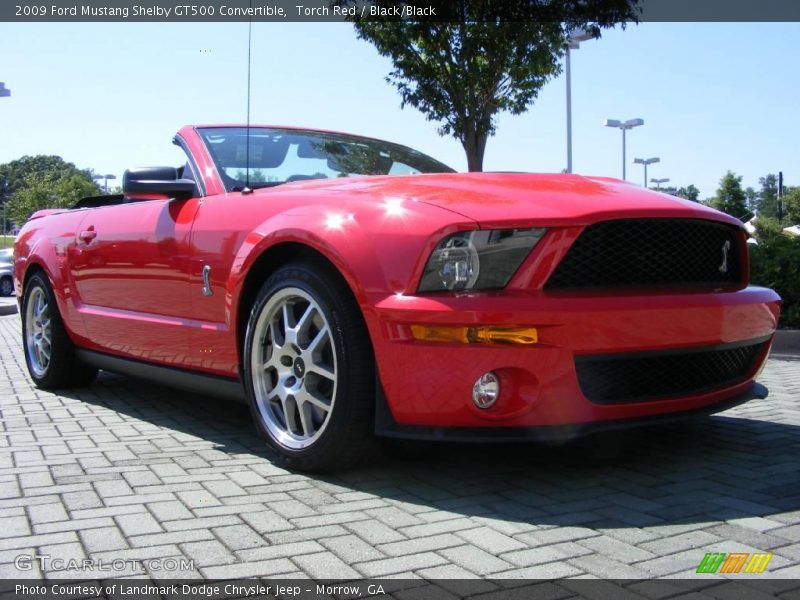 Front 3/4 View of 2009 Mustang Shelby GT500 Convertible