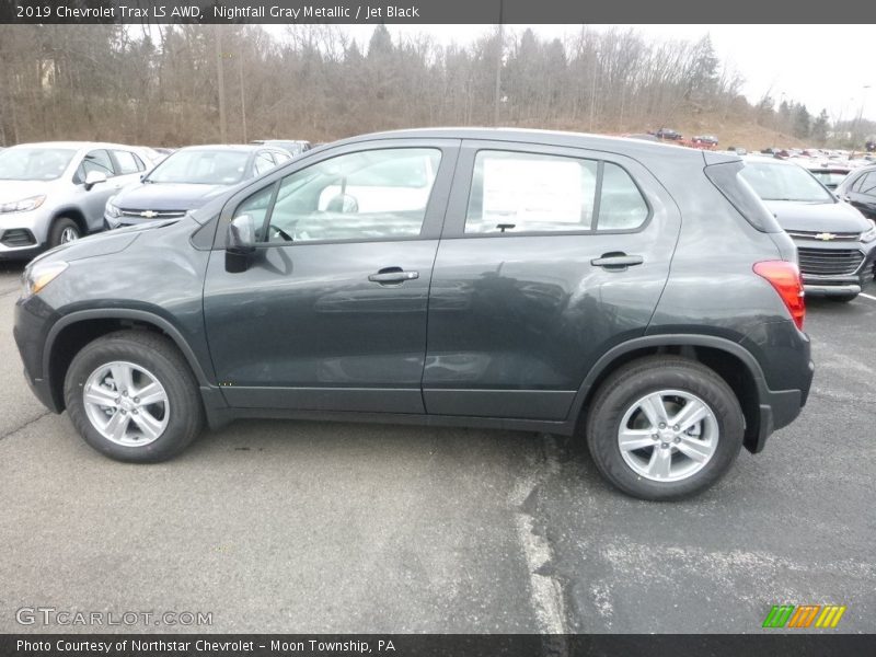 Nightfall Gray Metallic / Jet Black 2019 Chevrolet Trax LS AWD