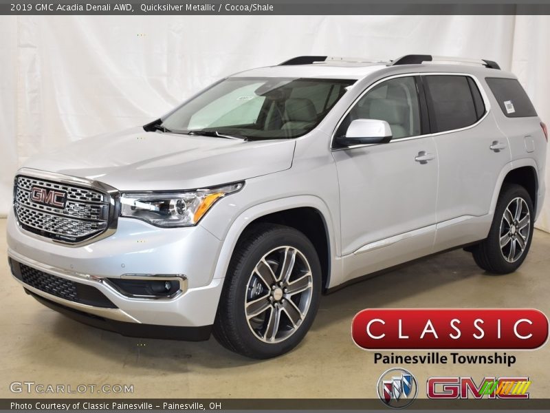Quicksilver Metallic / Cocoa/Shale 2019 GMC Acadia Denali AWD