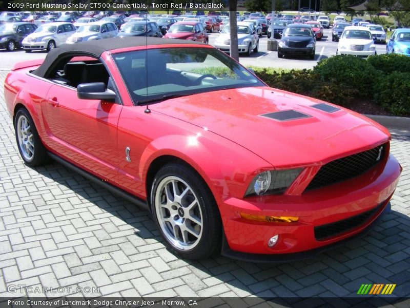 Torch Red / Black/Black 2009 Ford Mustang Shelby GT500 Convertible