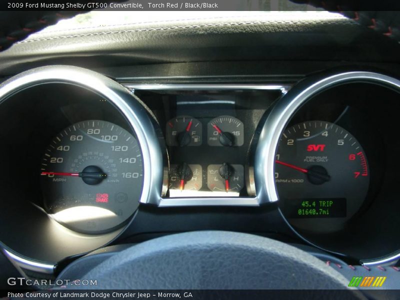  2009 Mustang Shelby GT500 Convertible Shelby GT500 Convertible Gauges