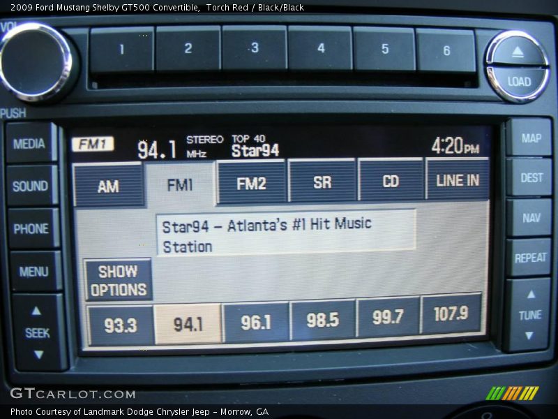 Navigation of 2009 Mustang Shelby GT500 Convertible