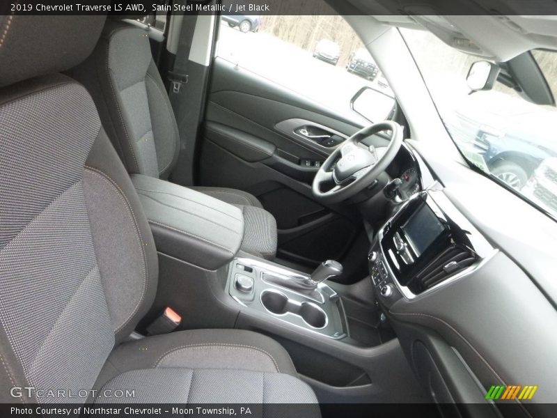 Satin Steel Metallic / Jet Black 2019 Chevrolet Traverse LS AWD