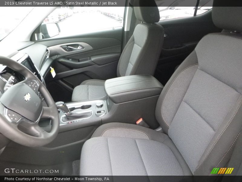 Satin Steel Metallic / Jet Black 2019 Chevrolet Traverse LS AWD