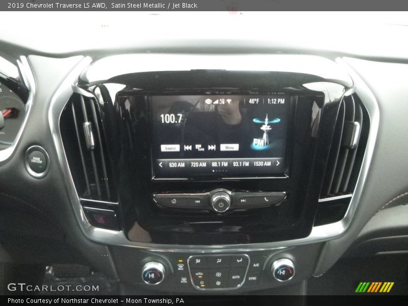 Satin Steel Metallic / Jet Black 2019 Chevrolet Traverse LS AWD