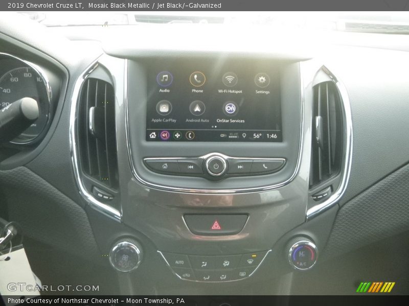 Mosaic Black Metallic / Jet Black/­Galvanized 2019 Chevrolet Cruze LT