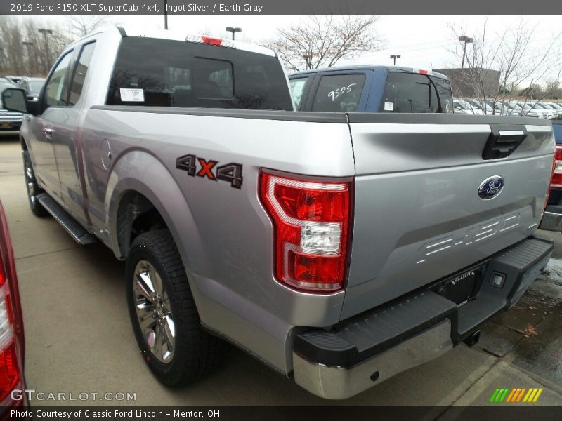 Ingot Silver / Earth Gray 2019 Ford F150 XLT SuperCab 4x4