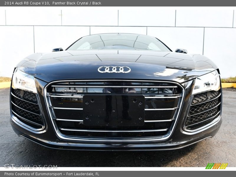 Panther Black Crystal / Black 2014 Audi R8 Coupe V10