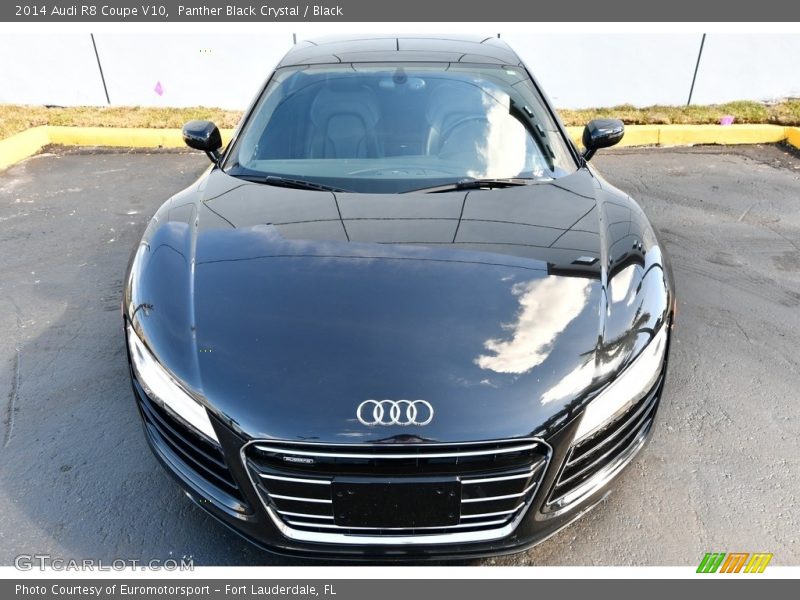 Panther Black Crystal / Black 2014 Audi R8 Coupe V10