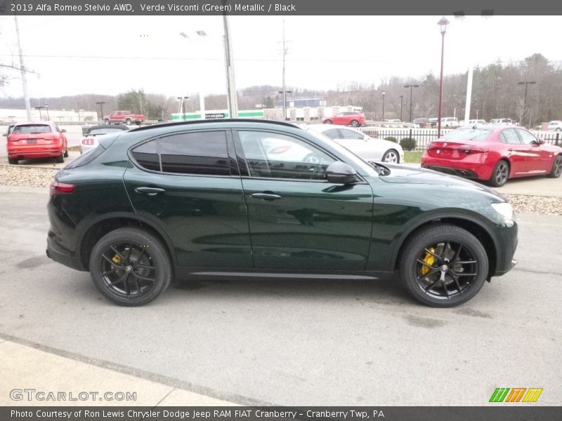 Verde Visconti (Green) Metallic / Black 2019 Alfa Romeo Stelvio AWD