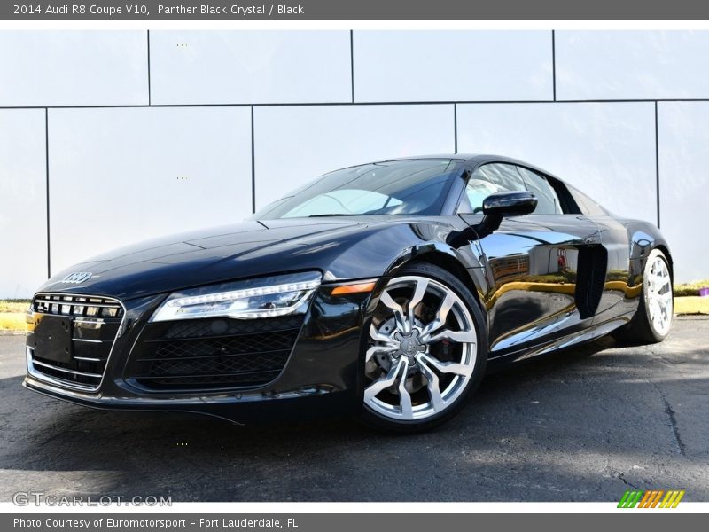 Panther Black Crystal / Black 2014 Audi R8 Coupe V10
