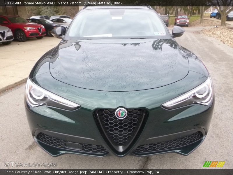 Verde Visconti (Green) Metallic / Black 2019 Alfa Romeo Stelvio AWD