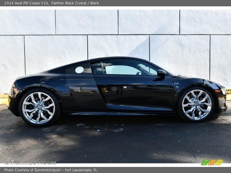 Panther Black Crystal / Black 2014 Audi R8 Coupe V10