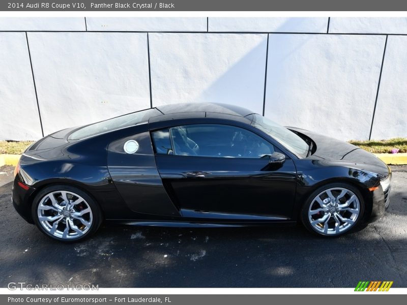Panther Black Crystal / Black 2014 Audi R8 Coupe V10