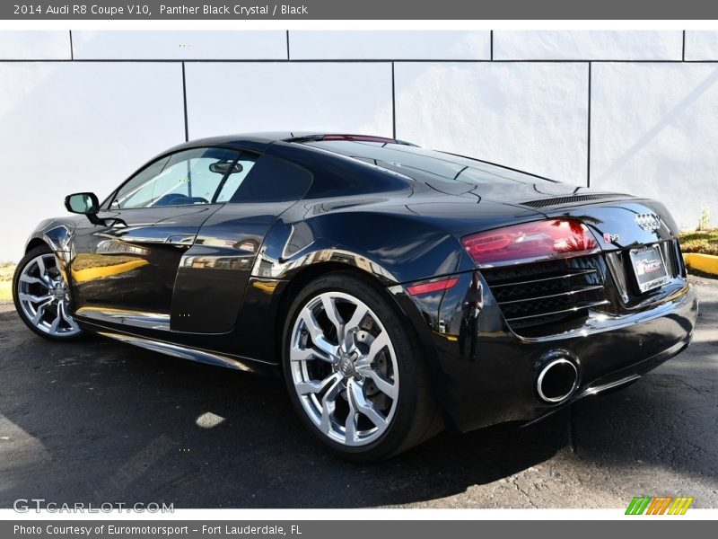 Panther Black Crystal / Black 2014 Audi R8 Coupe V10