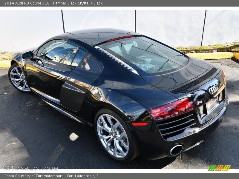 Panther Black Crystal / Black 2014 Audi R8 Coupe V10