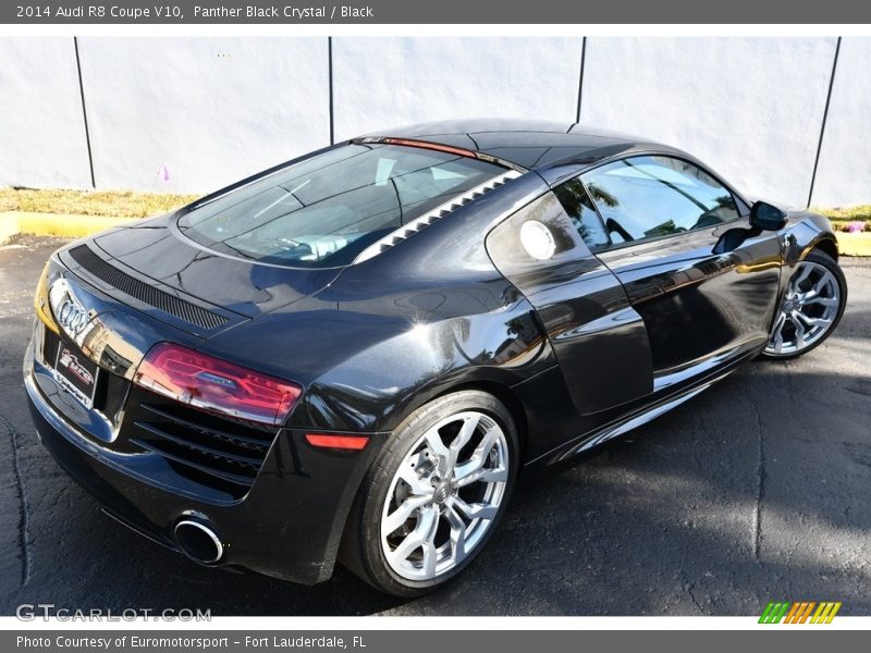 Panther Black Crystal / Black 2014 Audi R8 Coupe V10