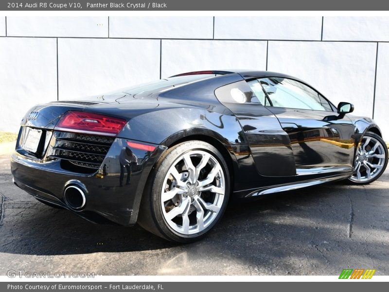 Panther Black Crystal / Black 2014 Audi R8 Coupe V10