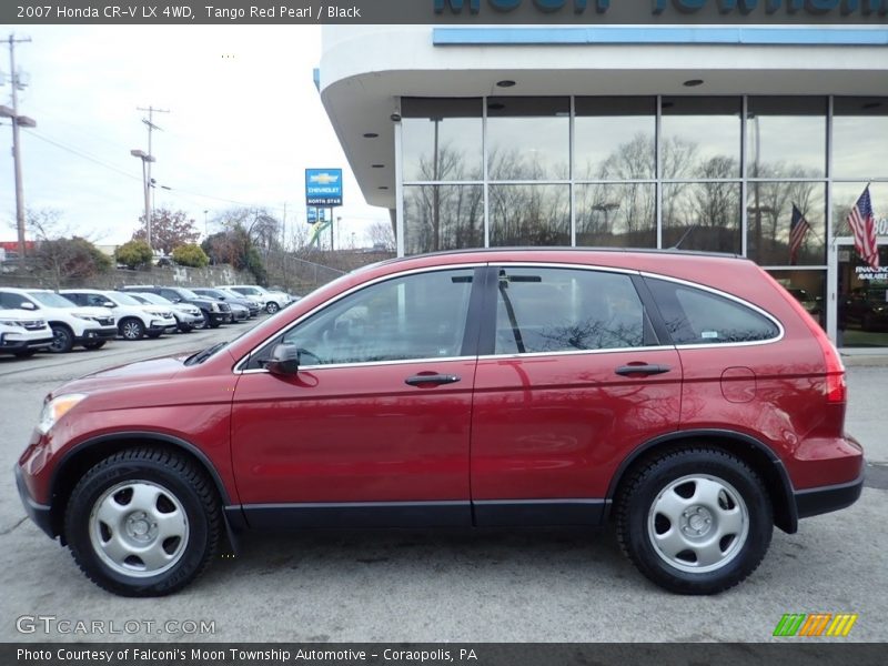 Tango Red Pearl / Black 2007 Honda CR-V LX 4WD