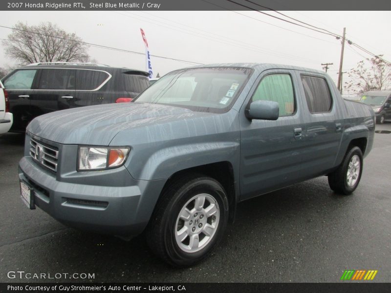 Steel Blue Metallic / Gray 2007 Honda Ridgeline RTL