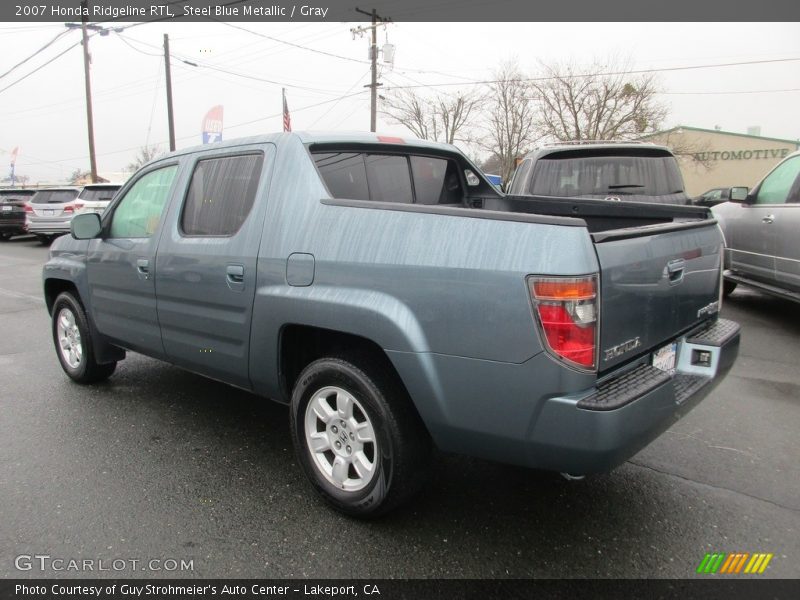 Steel Blue Metallic / Gray 2007 Honda Ridgeline RTL