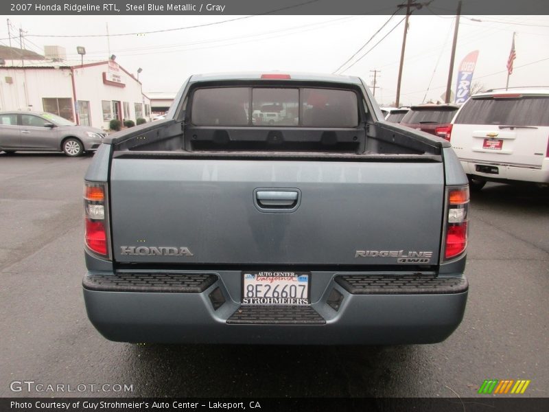Steel Blue Metallic / Gray 2007 Honda Ridgeline RTL