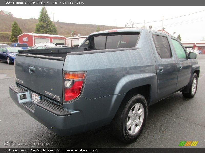 Steel Blue Metallic / Gray 2007 Honda Ridgeline RTL