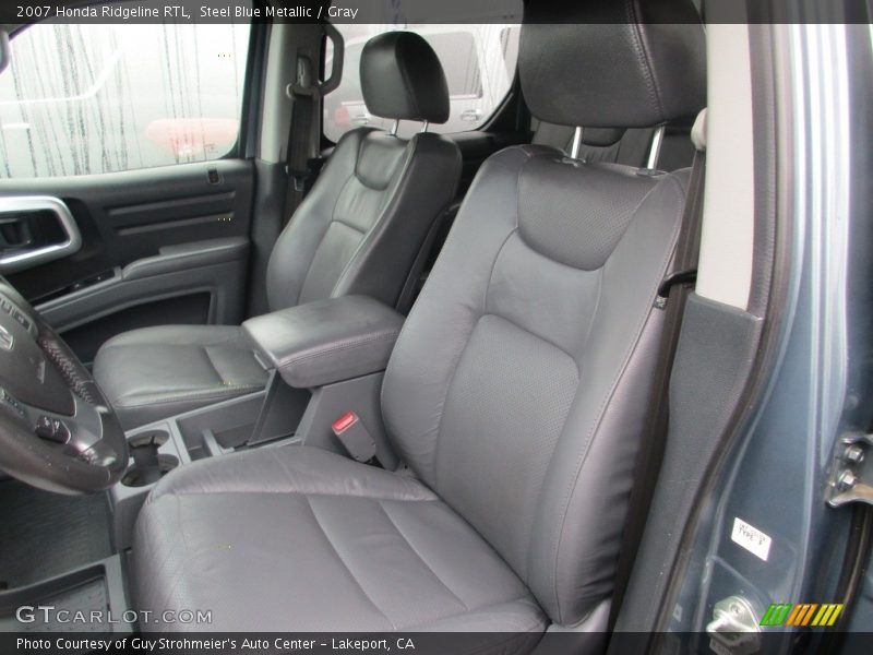Steel Blue Metallic / Gray 2007 Honda Ridgeline RTL
