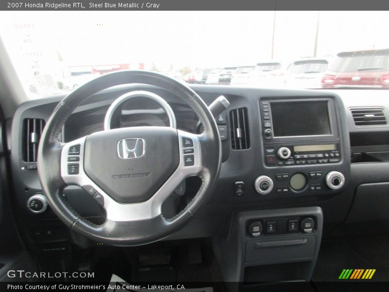 Steel Blue Metallic / Gray 2007 Honda Ridgeline RTL