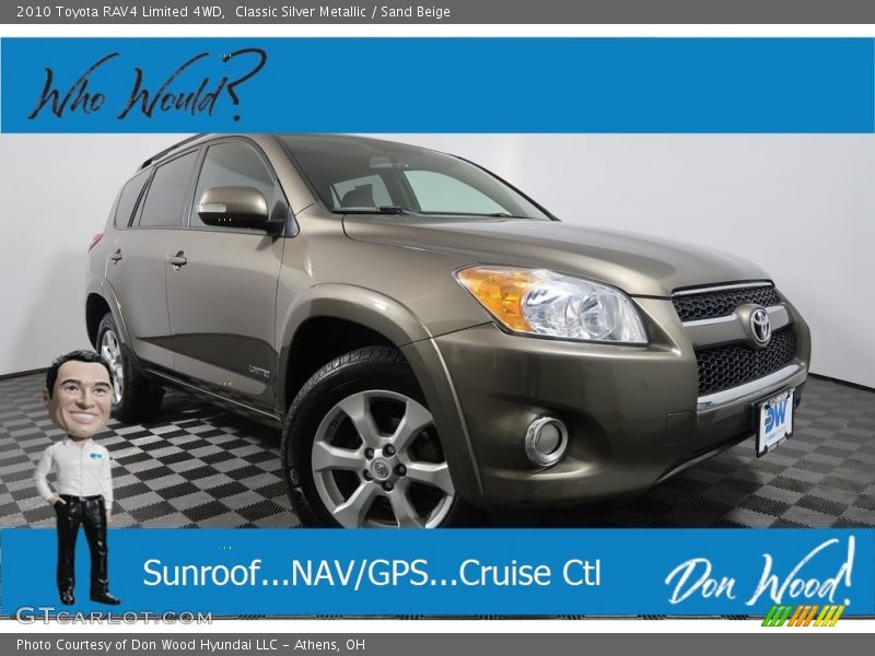 Classic Silver Metallic / Sand Beige 2010 Toyota RAV4 Limited 4WD