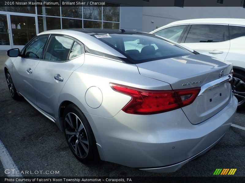 Brilliant Silver / Charcoal 2016 Nissan Maxima Platinum