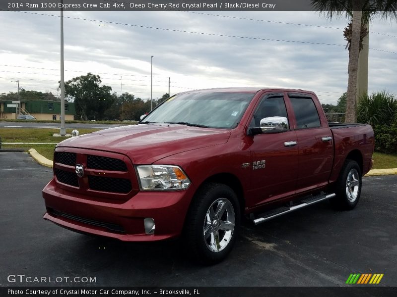 Deep Cherry Red Crystal Pearl / Black/Diesel Gray 2014 Ram 1500 Express Crew Cab 4x4