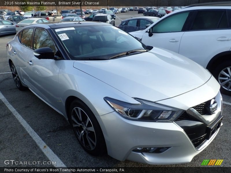 Brilliant Silver / Charcoal 2016 Nissan Maxima Platinum